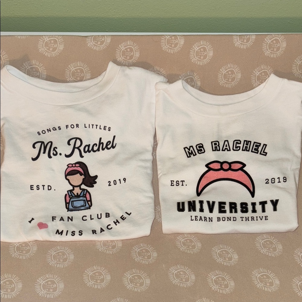 2 Ms. Rachel T-Shirts